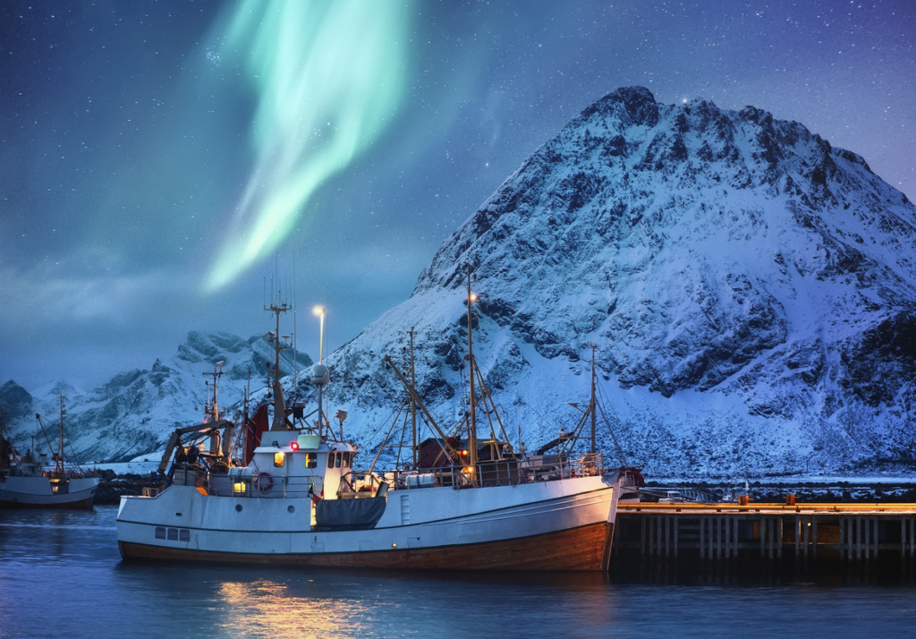 Fishing trawler in the North sea
