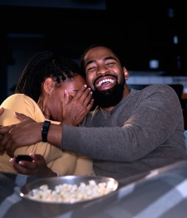 People watching TV broadcasting